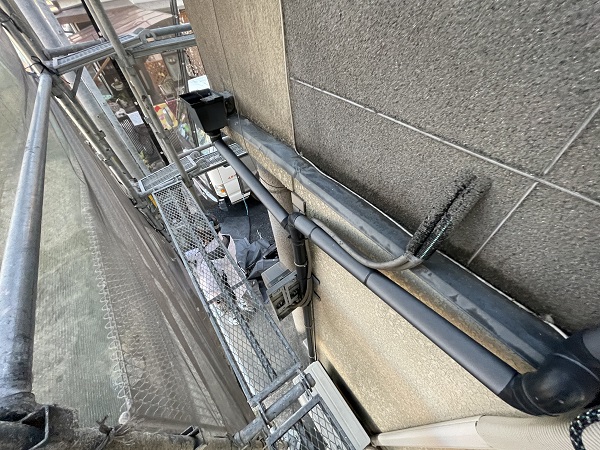 大阪府東大阪市　屋根塗装・外壁塗装　足場設置　飛散防止ネット (5)